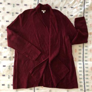 Talbot's cotton-blend open cardigan